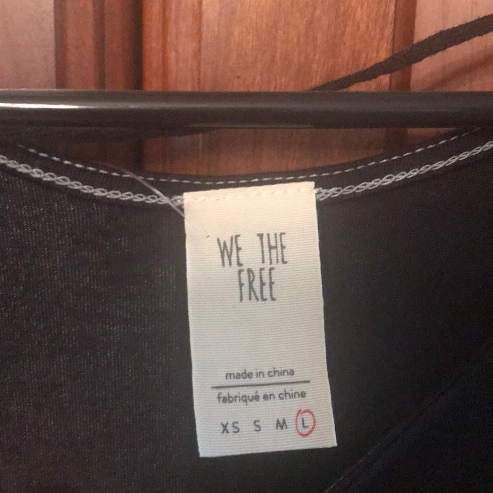 Free People black tank. Size L. - Picture 7 of 8